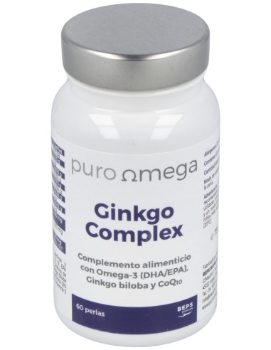 Puro Omega Ginkgo Complex Dha/Epa Q10 60Perlas