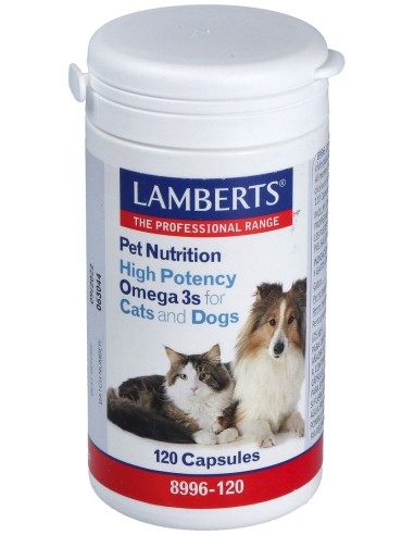 Pet Nutrition (Omega 3) Perro Gato 120Cap. Vet