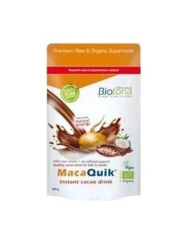 Biotona Macaquik Instant Cacao Drink Bio 200 G