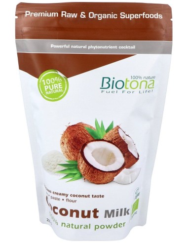 Coconut Milk Powder Leche De Coco Natual 200Gr Bio