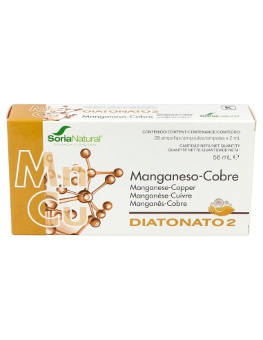 Soria Natural Diatonato 2 Manganeso Cobre 28X2Ml