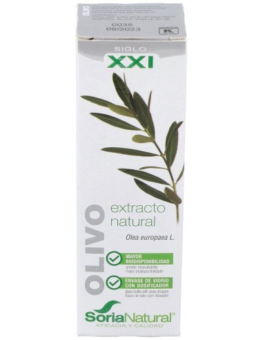 Extracto Olivo Xxi 50 Ml Soria Natural