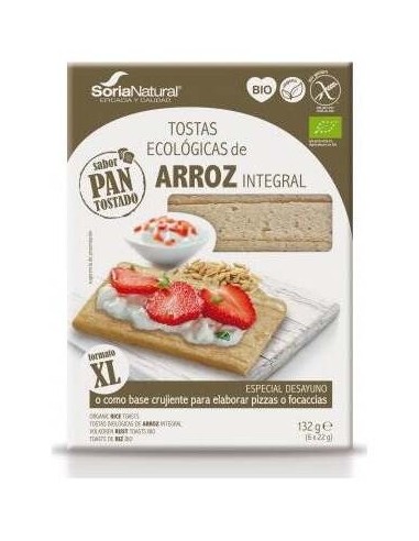 Soria Natural Tostas Eco De Arroz Integral Desayuno Bio 132G