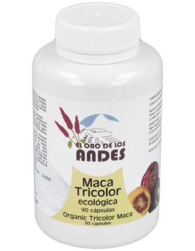 El Oro De Los Andes Maca Tricolor 700 Mg 90 Caps Bio