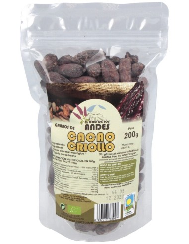 El Oro De Los Andes Cacao En Grano 200G