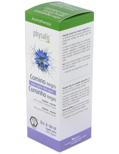 Physalis Aceite Vegetal De Comino Negro Bio 100Ml