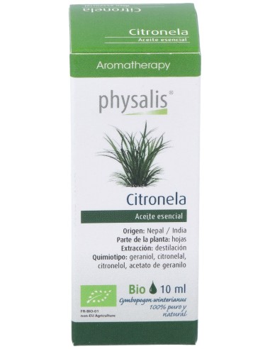 Physalis Aceite Esencial De Citronela Bio 10Ml
