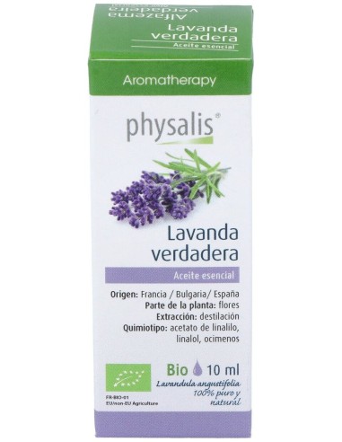 Physalis Aceite Esencial De Lavanda Verdadera Bio 10Ml