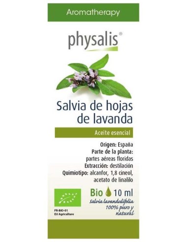 Physalis Aceite Esencial De Salvia De Hojas De Lavanda Bio 10Ml