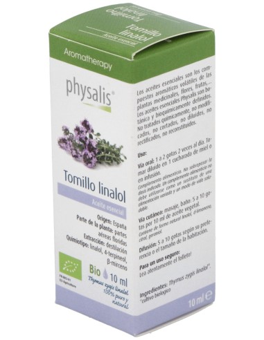 Physalis Aceite Esencial De Tomillo Linalol Bio 10Ml