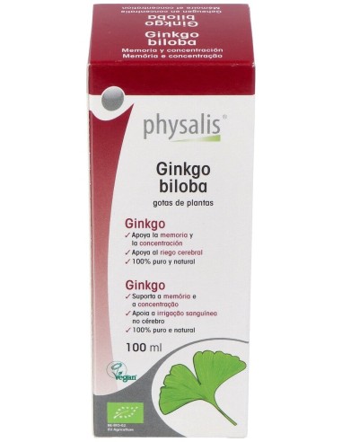 Physalis Ginkgo Biloba Extracto Hidroalcoholico Bio 100Ml