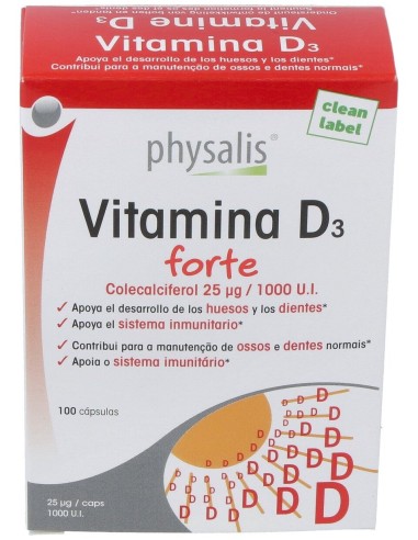 Physalis Vitamina D3 Forte 100Caps