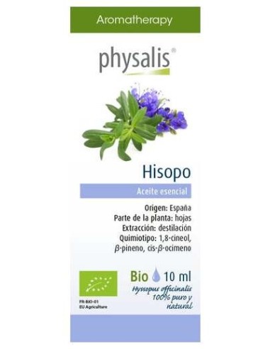 Physalis Hisopo Aceite Esencial Bio 10Ml