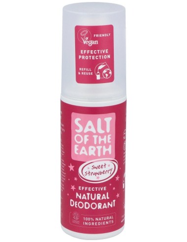 Salt Of The Earth Desodorante Natural Fresas Dulces Spray 100Ml