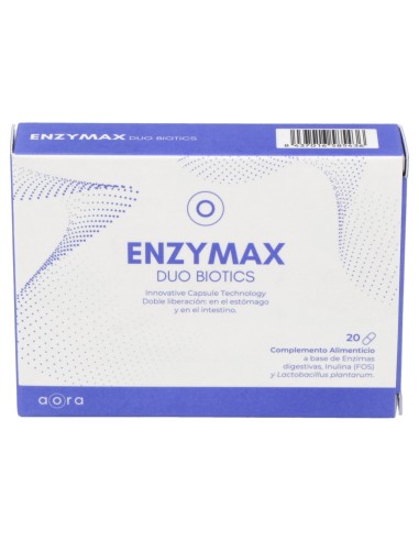 Aora Enzymax Duo Biotics 20Comp.