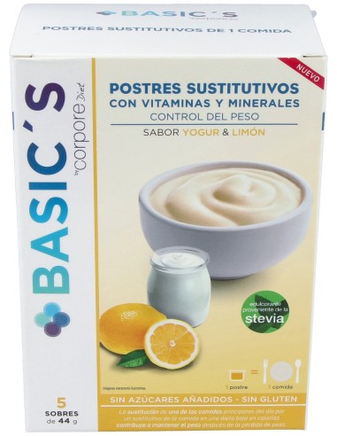 Corpore Diet Basic'S Batido Sustitutivo Yogurt Limón 5 Sobres