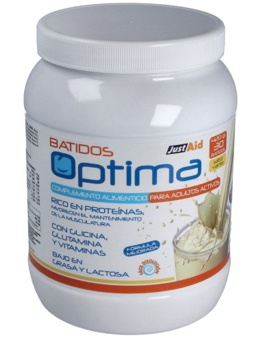 Just Aid Optima Batido Proteínas Y Carbohidratos Vainilla 420G