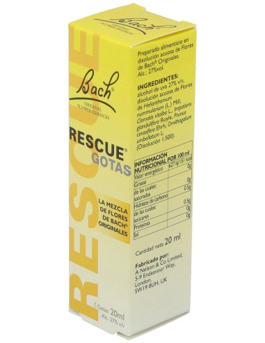 Rescue Remedy Gotas 20Ml. Flores Bach