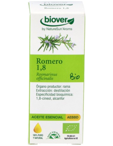 Biover Aceite Esencial Rosmarinus Officinalis Romero Bio 10Ml