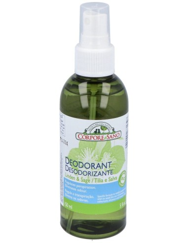 Corpore Sano Desodorante Spray Tilo Y Salvia Bio 150Ml