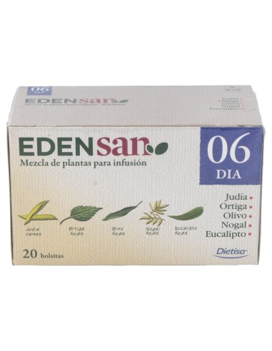 Edensan 06 Dia Filtro Infusiones 20Uds