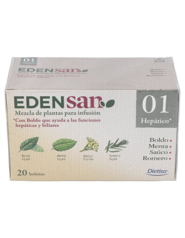 Edensan 01 Filtros Infusiones 20Uds