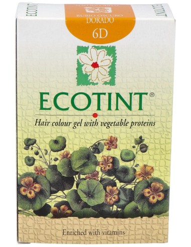 Ecotint Tinte Cabello 6D Rubio Oscuro Dorado 130Ml