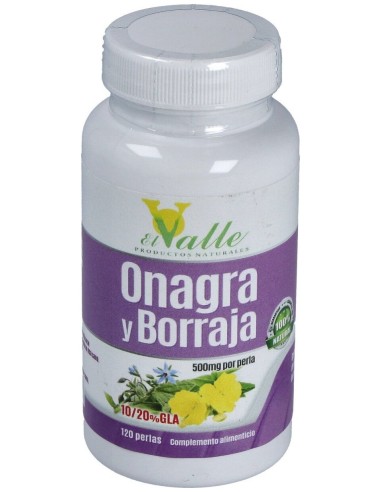 El Valle Onagra Borraja Vitamina E 120Caps
