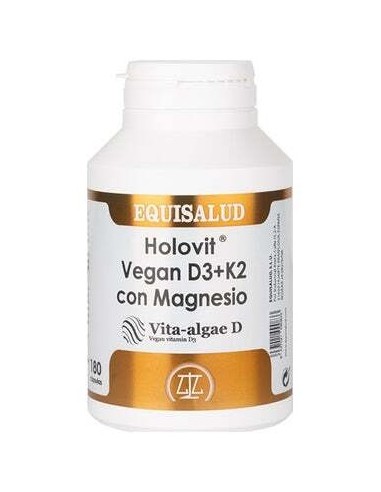 Holovit Vegan D3+K2 Con Magnesio 180Cap.