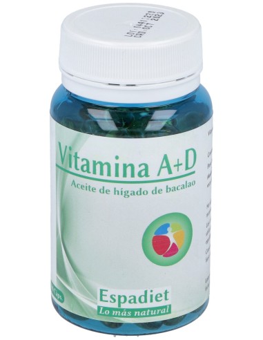 Espadiet Vitamina A+D Ácido Higado Bacalao 100 Perlas