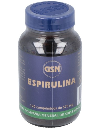 Gsn Espirulina 120 Cpr 300 Mg