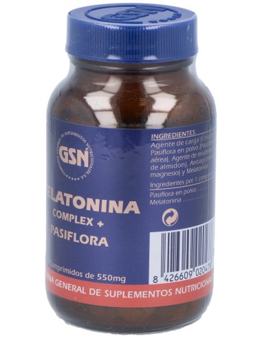 Melatonina 1Mg. Complex Con Pasiflora 120Comp.