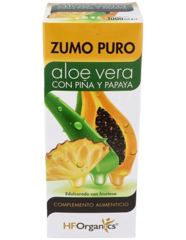 Hforganics Zumo Puro Aloe Vera Con Piña Papaya 1L