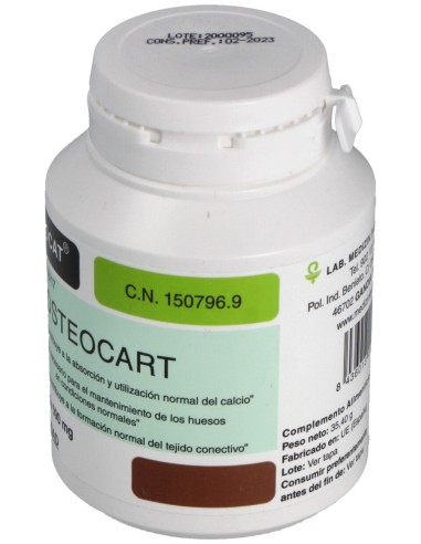 Osteocart (Calcio,Fluor,Vit.A Y D) 650Mg. 60Cap.