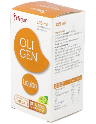 Oligen Dha 80% Tg Enzimatico 125Ml.