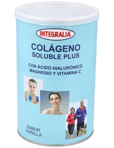 Integralia Colágeno Soluble Plus Hialurónico Magnesio Sabor Vainilla 360G