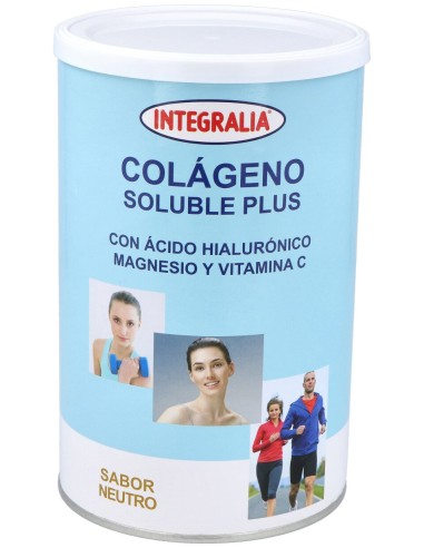 Integralia Colágeno Soluble Plus Hialurónico Magnesio Sabor Neutro 360G