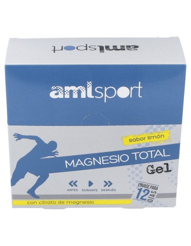 Magnesio Total Sabor Limon 12Sbrs.Gel Amlsport