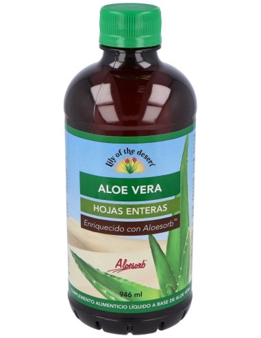 Zumo De Aloe Vera Hoja Entera 946 Ml.