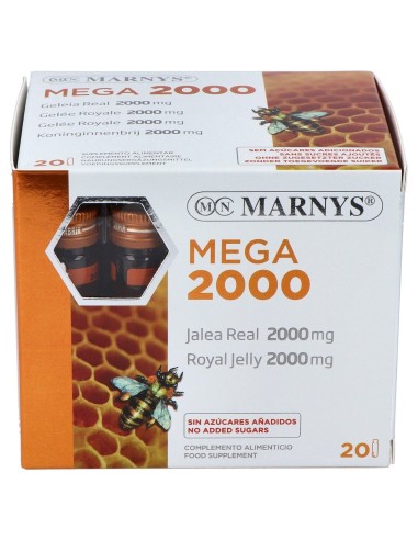 Marnys Jalea Real Mega 2000 20 Ampollas
