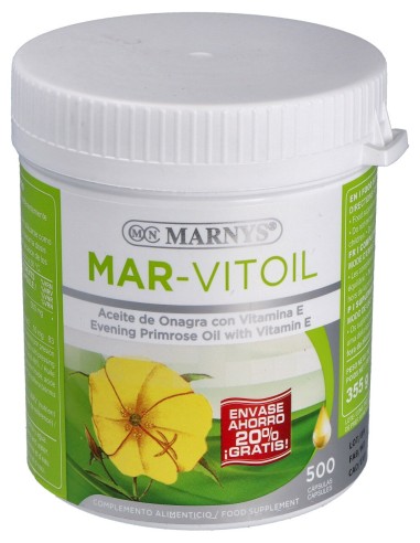 Aceite De Onagra (Mar-Vitoil) 500Mg. 500Perlas