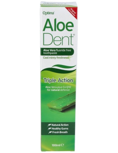 Aloedent Aloe Vera Triple Accion Dentifrico 100Ml.