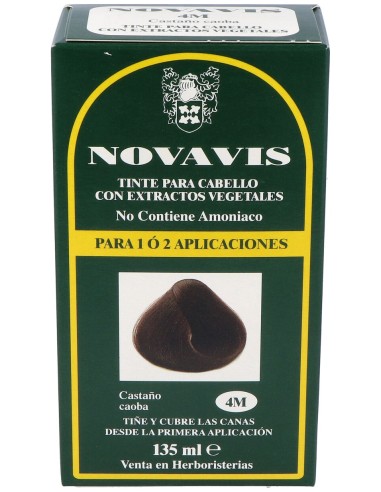 Tinte Novavis 4M Castaño Caoba 120Ml.