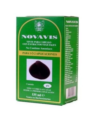 Tinte Novavis 4R Castaño Cobrizo 120Ml.