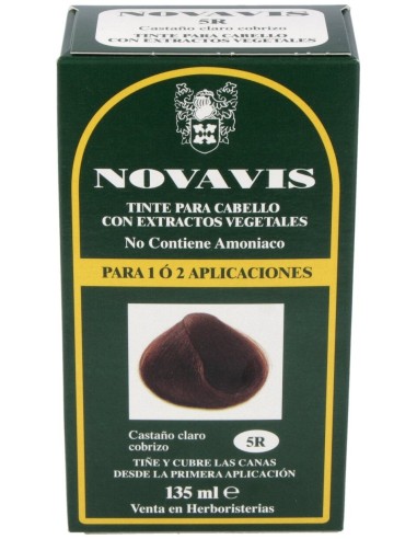 Tinte Novavis 5R Castaño Claro Cobrizo 120Ml.