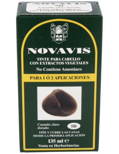 Tinte Novavis 5D Castaño Claro Dorado 120Ml.