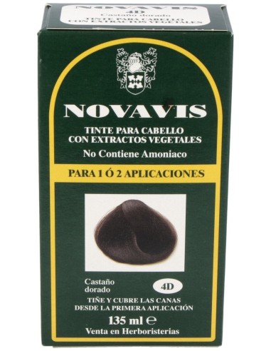 Tinte Novavis 4D Castaño Dorado 120Ml.