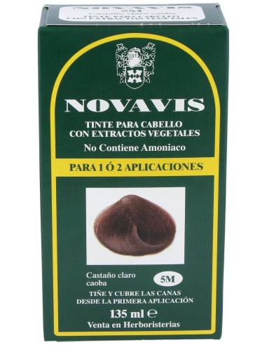 Tinte Novavis 5M Castaño Claro Caoba 120Ml.