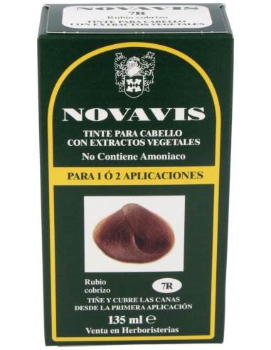 Tinte Novavis 7R Rubio Cobrizo 120Ml.