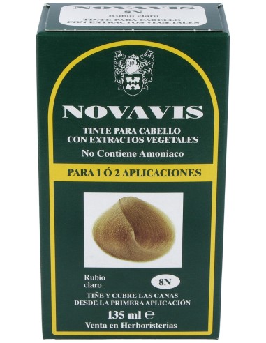 Tinte Novavis 8N Rubio Claro 120Ml.